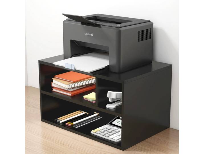 Support d'imprimante de bureau, rangement à Double couche, support de bureau mobile multicouche sur pied pour la maison, étagère d'organisation pratique