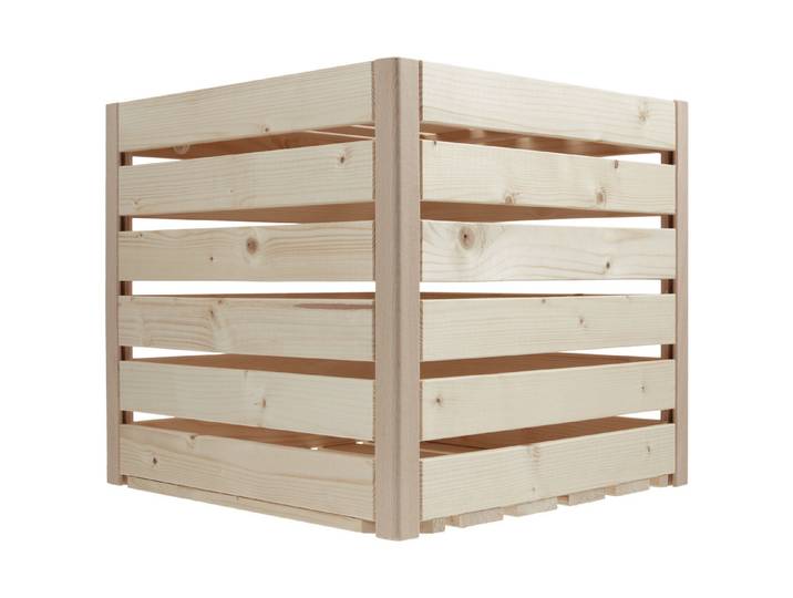 Oecoplan Holzharasse A-Natur 35 × 35 × 32 cm