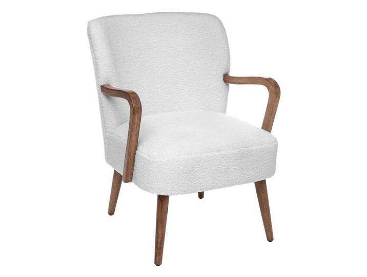 Eazy Living Fauteuil Odilon Blanc Teddy