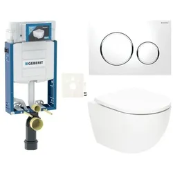 Geberit Wand-WC-Set für die Massivwandmontage mit SAT Fusion WC SIKOGZTORFUS20