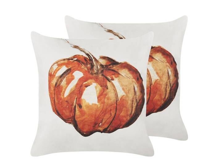 DEKOKISSEN 2er-Set Beige 45/45 cm Curbita
