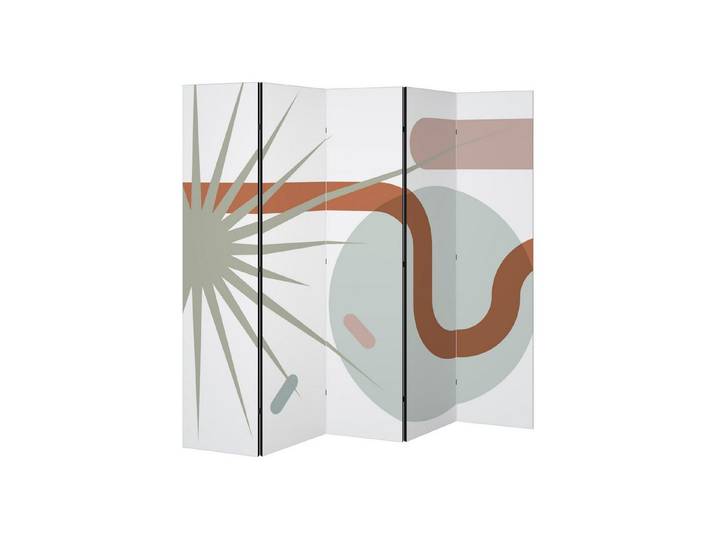SPACEREBELS Paravent SHAPESHIFT FUSION (1 St), Raumteiler mit 5 Paneelen, einseitig bedruckt, 190 x 168 cm