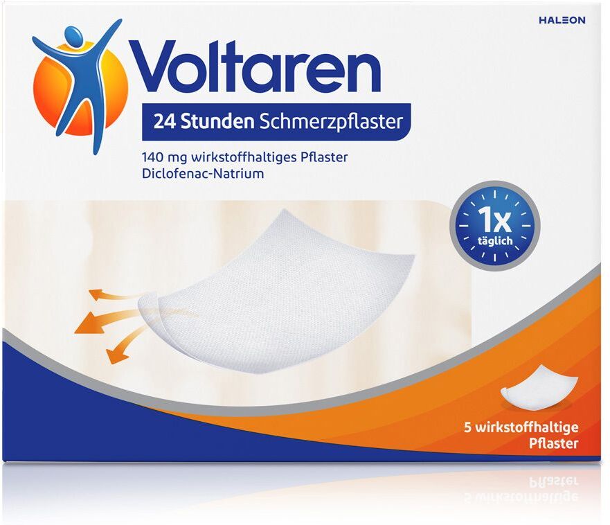 Voltaren 24 Stunden Schmerzpflaster 5 St Pflaster