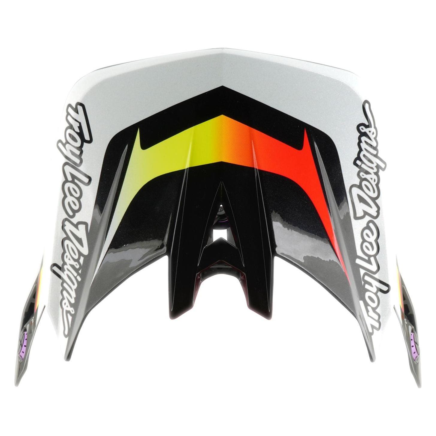 Troy Lee Designs D4 Carbon Helmvisier, Lined Up, black (66398237)