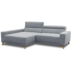 Domo Ecksofa mit Longchair »Helsingborg« - 248x172x44cm - blau -