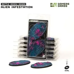 GamersGrass Alien Infestation - Oval 90mm (x2)