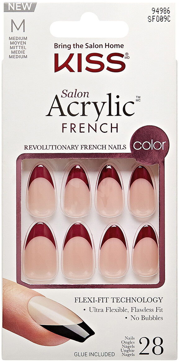 KISS Salon Acrylic French Color - Catchy (28 pezzi)