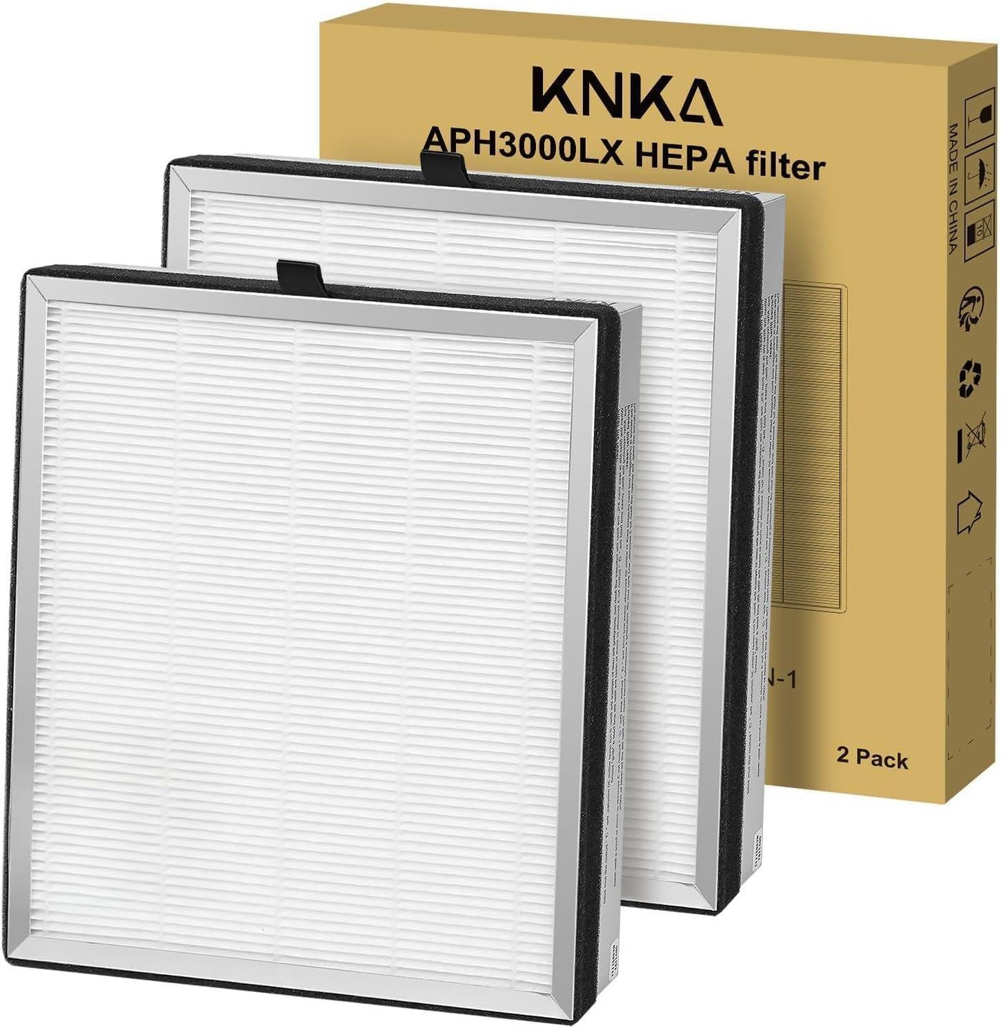 Selius vervangend filter voor APH3000 luchtreiniger, H13 HEPA en actieve kool, duurzaam combi-filter tegen stof, pollen en geuren