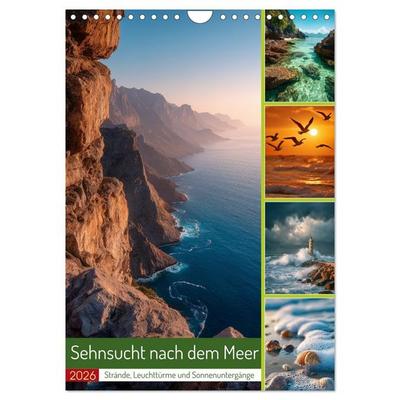 Sehnsucht nach dem Meer (Wandkalender 2026 DIN A4 hoch), CALVENDO Monatskalender