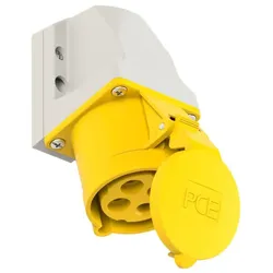 PCE 124-4k CEE-Wandsteckdose (kompakt) 32A 4p 4h IP44 1244k