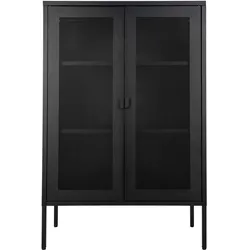 Vitrine DROP MELBOURNE (LBH 40x80x120 cm) - schwarz - LBH 40x80x120 cm