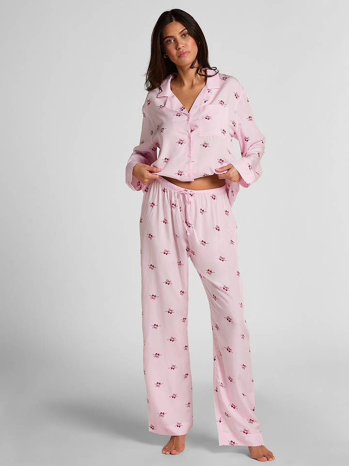 Hunkemöller Pyjama-Hose in Rosa - M