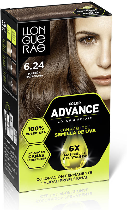 Llongueras Color Advance #6,24-marrón macadamia