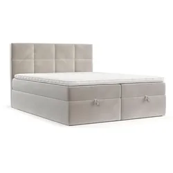 BOXBETT Velto 140/200 cm Hellbeige im Paros Stoff