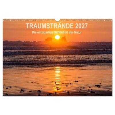 Kalender Traumstrände 2027 (Wandkalender 2027 DIN A3 quer), CALVENDO Monatskalender