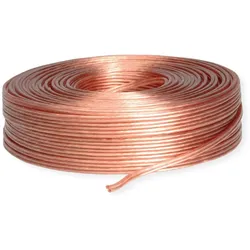 Goobay 15020 CCA (100 m, 2.50 mm2), Lautsprecherkabel, Transparent