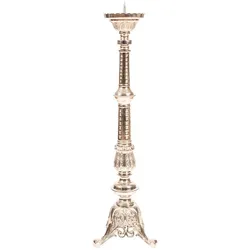 Wiedemann Kerzen Altarleuchter vernickelt H 85 cm