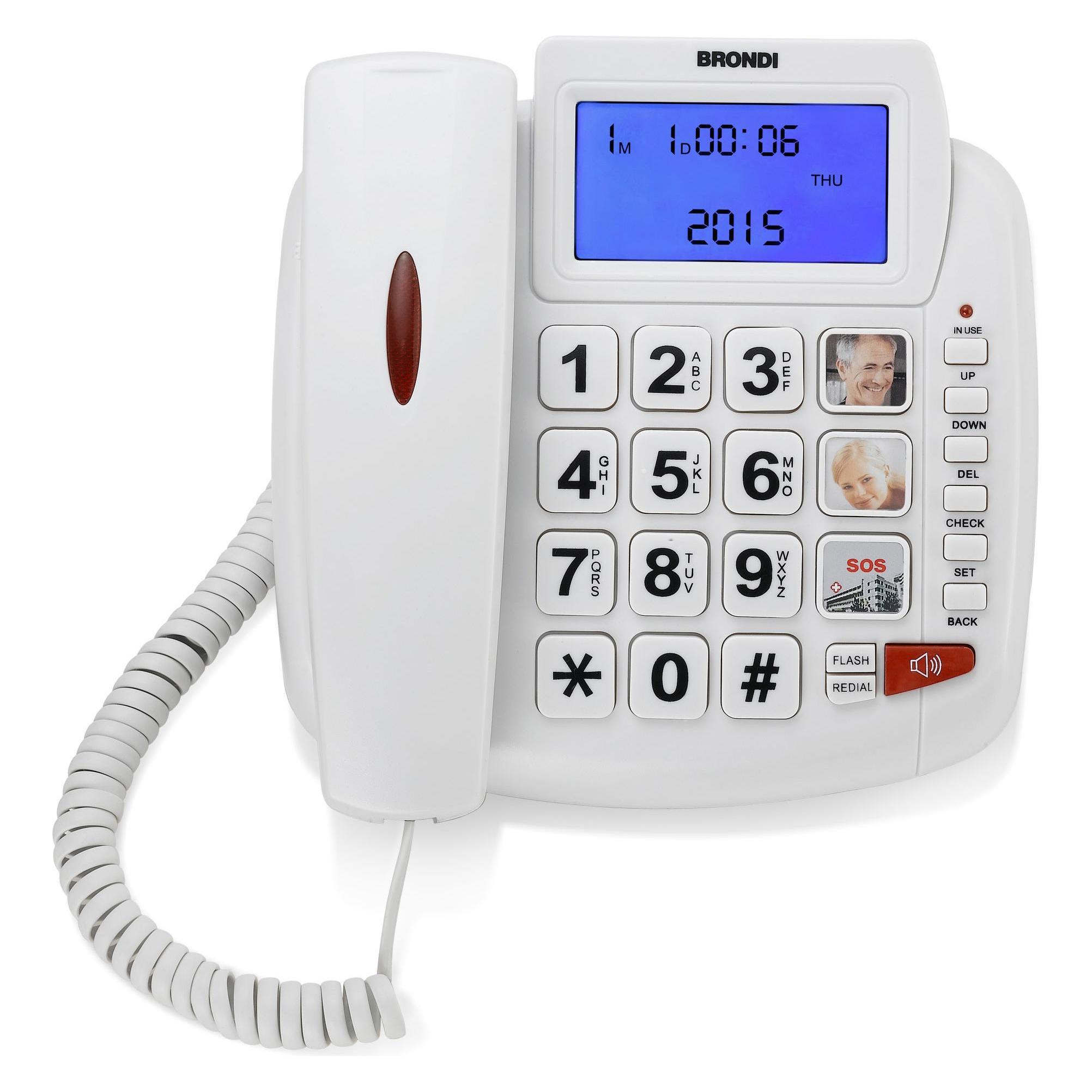 Brondi Bravo 90 Analoges Telefon Anrufer-Identifikation (8015908736816)