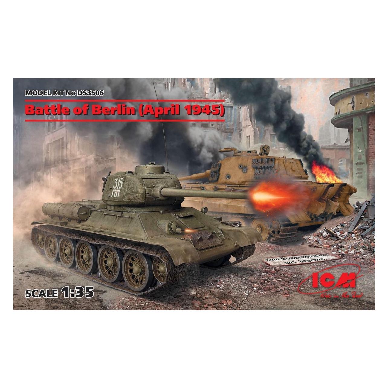 ICM Battle of Berlin (April 1945) (T-34-85, King Tiger) (DS3506)
