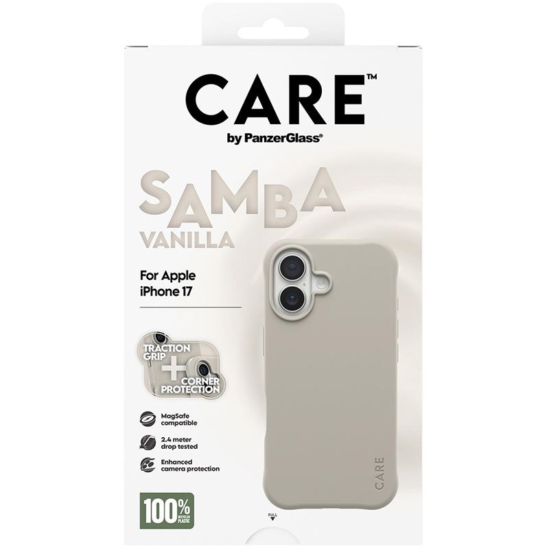 PanzerGlass CARE BY FASHIONABLE CASE SAMBA VANILLA W. MAGSAFE IPHONE 17