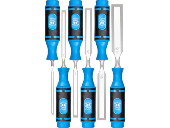 Kirschen 1118000 Number 1118 stevigere beitelset met 2-componenten handgrepen - meerkleurig (6-delig)