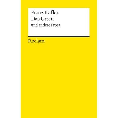 Das Urteil und andere Prosa, Taschenbuch von Franz Kafka, Reclam, Philipp, 978-3-15-009677-2