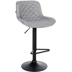 CLP Barhocker Kasson Stoff   Farbe: grau, Material: Stoff