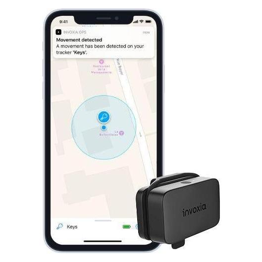 Invoxia GPS Mini Tracker 3. Generation / IoT GPS-Ortungsgerät / LoRa-Netzwerk / Bluetooth (Herstellereigene App) (IX-90037G3)