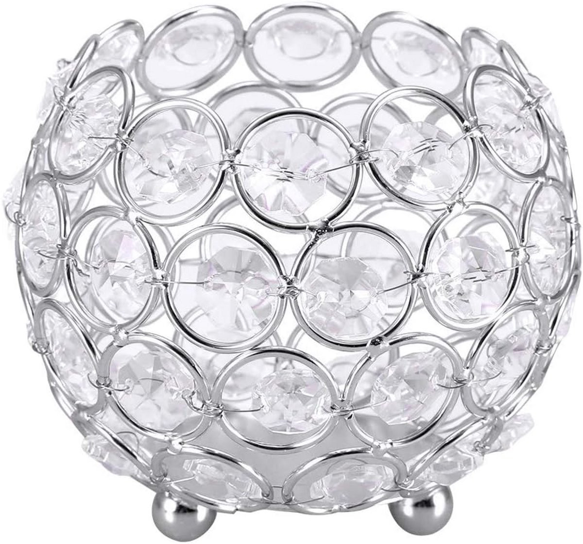 Luxe Kristallen Theelicht Kaarsenhouder voor Decoratie en Feesten
