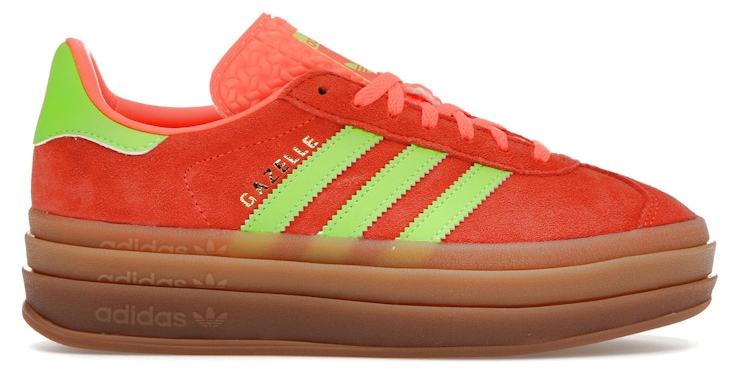 adidas Gazelle Bold Solar Orange Solar Green (Women's) - EU 42 2/3