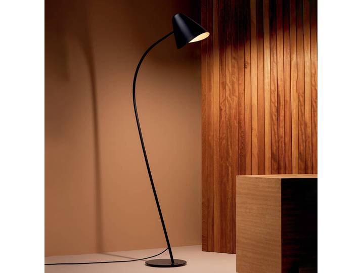 LEDS-C4 Stehlampe Organic, schwarz, für Wohn- / Esszimmer, Metall, Modern, Stehlampe