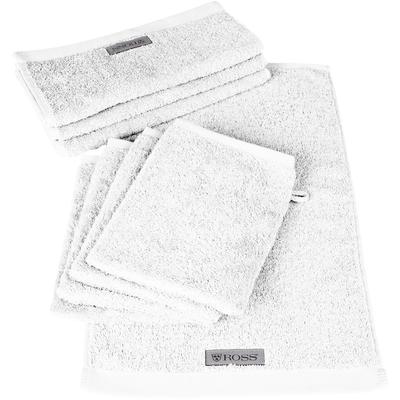 Handtuch Set ROSS "Sinfonie", weiß, Obermaterial: 100% Baumwolle, Handtuch-Sets, beinhaltet Gästetücher und Waschhandschuhe