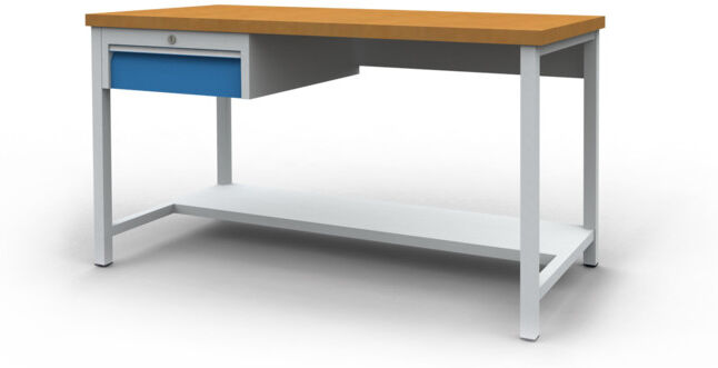 Bedrunka+Hirth Table de travail 2000 avec bloc tiroirs suspendus (03.19.31VA)