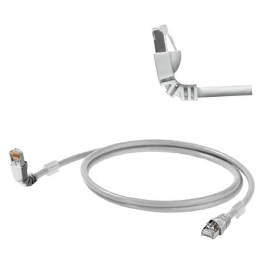 Weidmüller Cat 6 90deg angled patch cable LSZH 0.5m (S/FTP, CAT6a, 0.50 m) (1248280005)