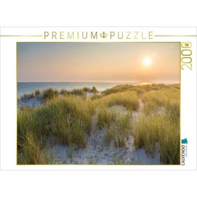 CALVENDO Puzzle Sonnenaufgang im Naturschutzgebiet Ellenbogen auf Sylt | 2000 Teile Lege-Größe 90 × 67 cm Foto-Puzzle für glückliche Stunden