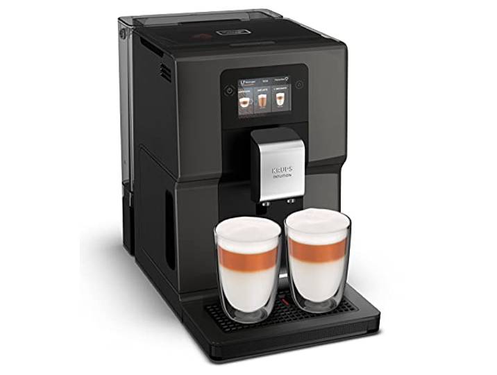 Krups Machine à café automatique EA872B Intuition Preference avec écran tactile couleur de 3\,5\ (3\,5\ ) et indicateurs lumineux colorés intuitifs - 11 boissons personnalisables