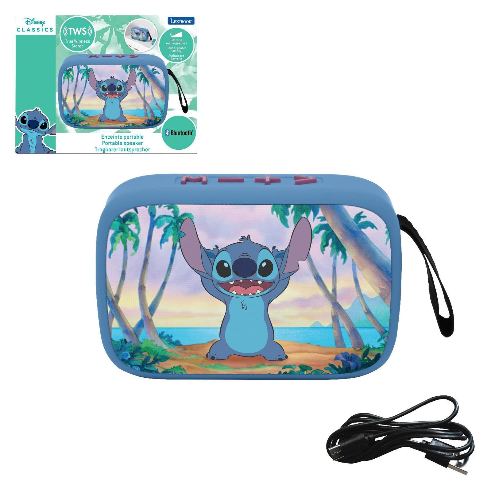 Lexibook Stitch Bluetooth-luidspreker blauw BT018DLXB