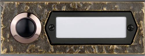 Grothe 55511 Klingeltaster mit Namensschild Bronze