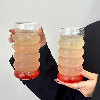 Uplifted Finds INS Ripple Glass Tumbler High Performance Heat Resistant Drinking Glasses For Coffee & Cocktails s12 2 Pcs