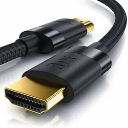 Primewire - 0,25m High Speed 8K HDMI Kabel 2.1 mit Ethernet ARC 3D 4K Ultra HD 7680x4320 @ 120 Hz PS4 360 TV OLED PC Laptop Beamer Monitor - Schwarz