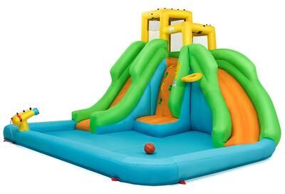 6 in 1 Inflatable Water Slide Indoor Outdoor Inflatable Water Park