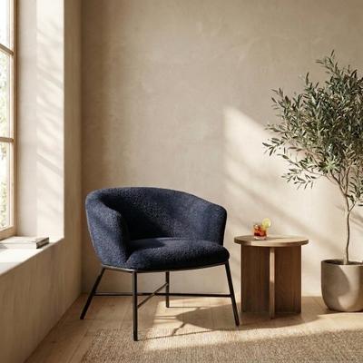 Storied Home "Boucle Upholstered Accent Arm Chair - 30.0""L x 26.0""W x 28.0""H"