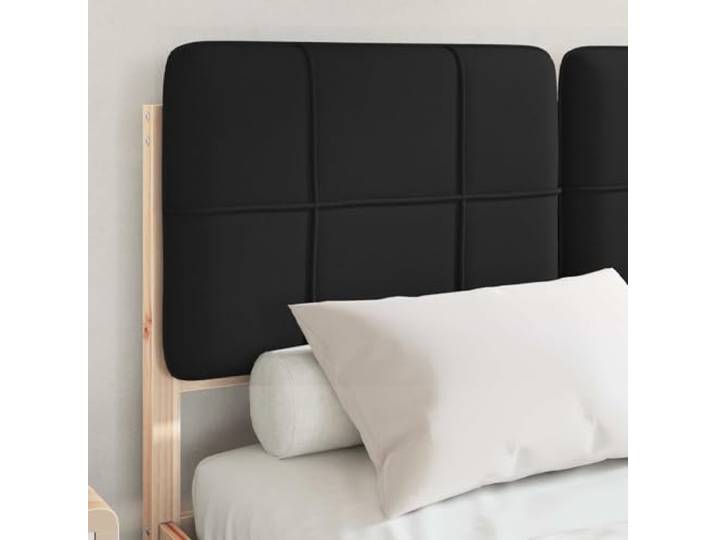 KTHLBRH Bett mit gepolstertem Kopfteil, Schwarz, 120 x 200 cm, Kiefer Lattenrost, kein Boxspring, waschbarer Bezug, einfache Montage, modernes Design
