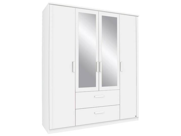 Drehtürenschrank mit Schubladen 181cm Lindau Weiß