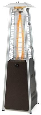 Costway 9500 BTU Portable Steel Tabletop Patio Heater with Glass Tube