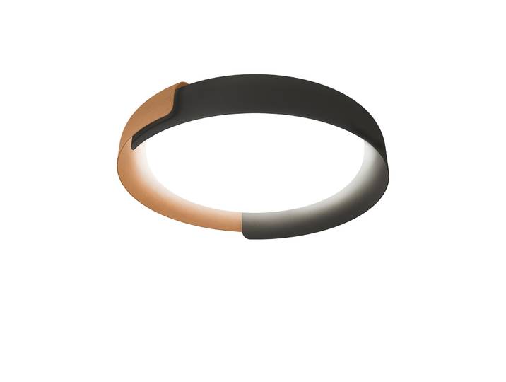 Dala Plafonnier Dark Grey/Copper - KDLN - Salon / séjour - Design - Métal - Rond