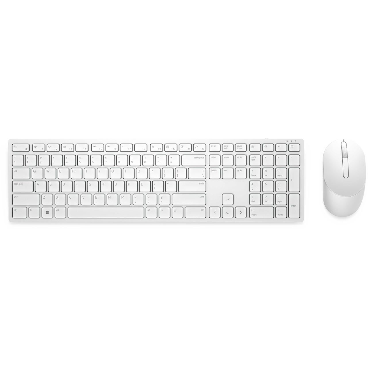 Dell Tastatur- und Maus-Set Pro KM5221W - US Layout - Weiß