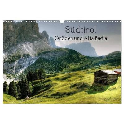 Südtirol - Gröden und Alta Badia (Wandkalender 2027 DIN A3 quer), CALVENDO Monatskalender