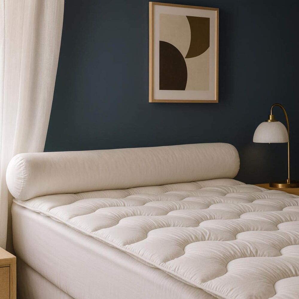 Dunlopillo Surmatelas anti-acariens - moelleux 180x200 cm Blanc 200x0x180cm