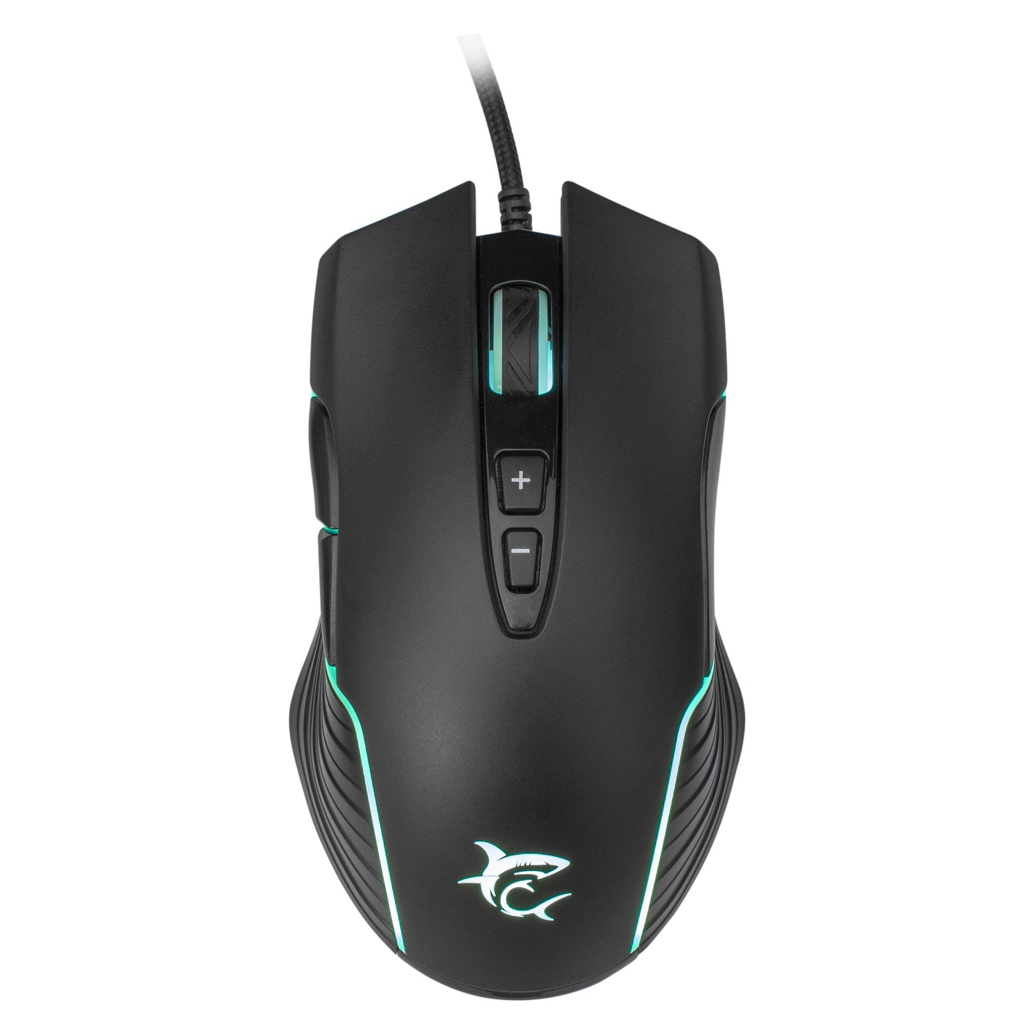 White Shark Gaming mouse Azarah with RGB illumination (Kabelgebunden) (AZARAH)